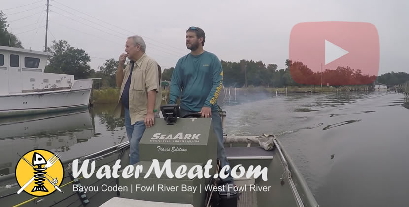 West Fowl River Fishing Video - Coden, AL - Speckled Trout, Redfish - November 13th, 2016